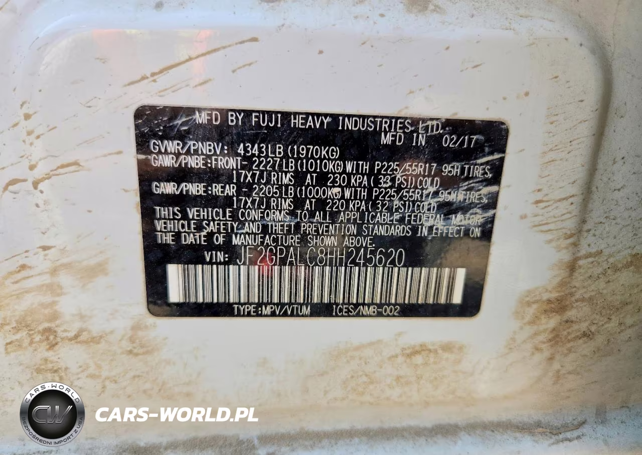 2017 Subaru Crosstrek Limited VIN:JF2GPALC8HH245620 - 13