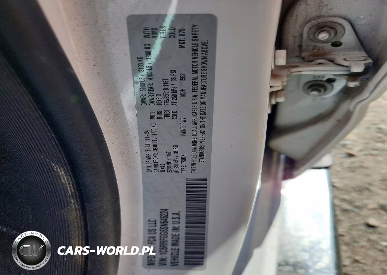 2025 Ram 1500 Tradesman VIN:1C6RRFGG6SN646224 - 12