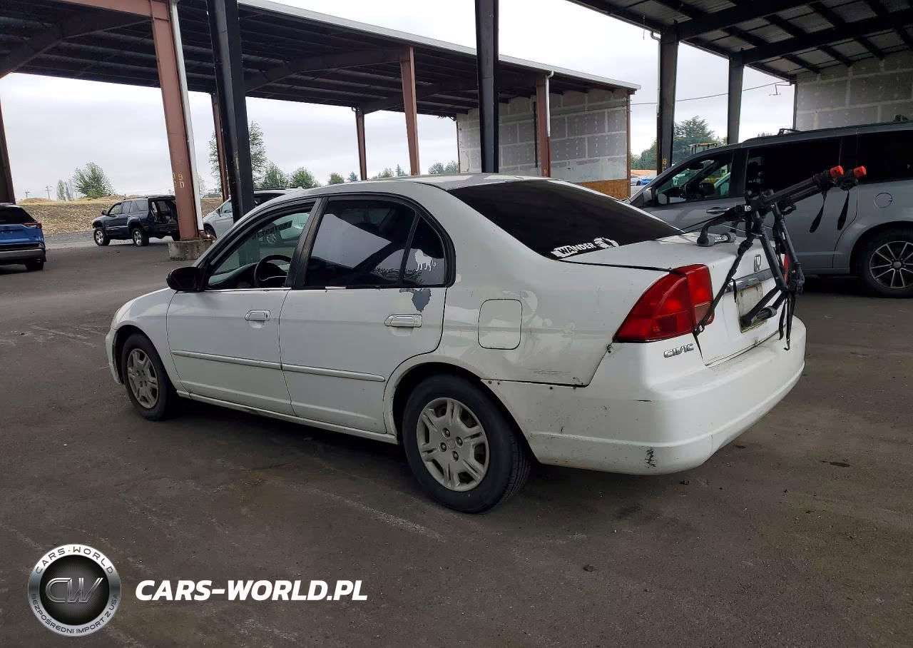 2002 Honda Civic Lx VIN:2HGES15592H589513 - 2