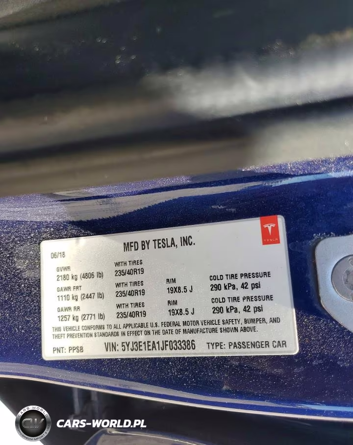 2018 Tesla Model 3 VIN:5YJ3E1EA1JF033386 - 12