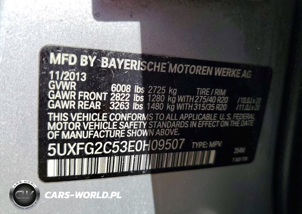 2014 BMW X6 xDrive35I VIN:5UXFG2C53E0H09507 - 12