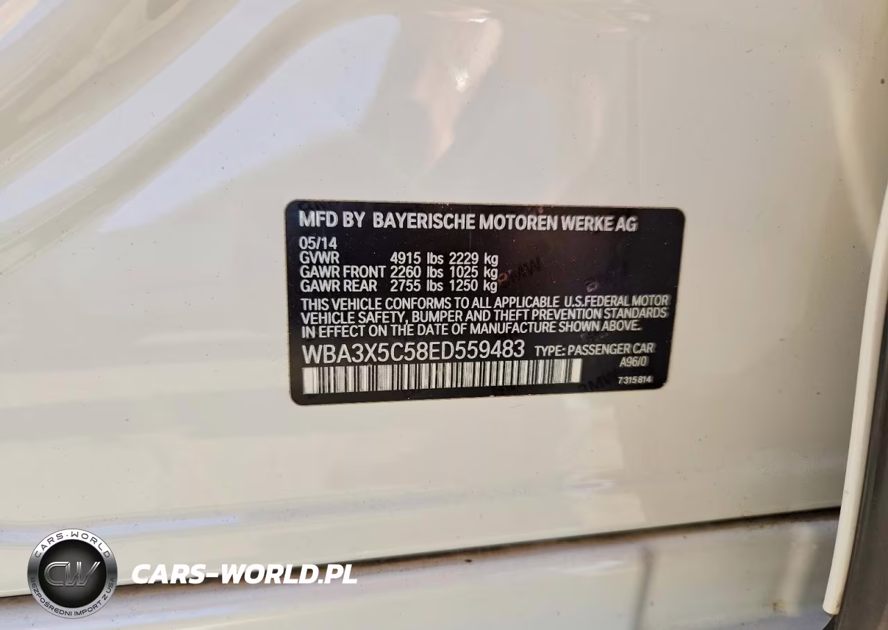 2014 BMW 328 Xigt VIN:WBA3X5C58ED559483 - 12