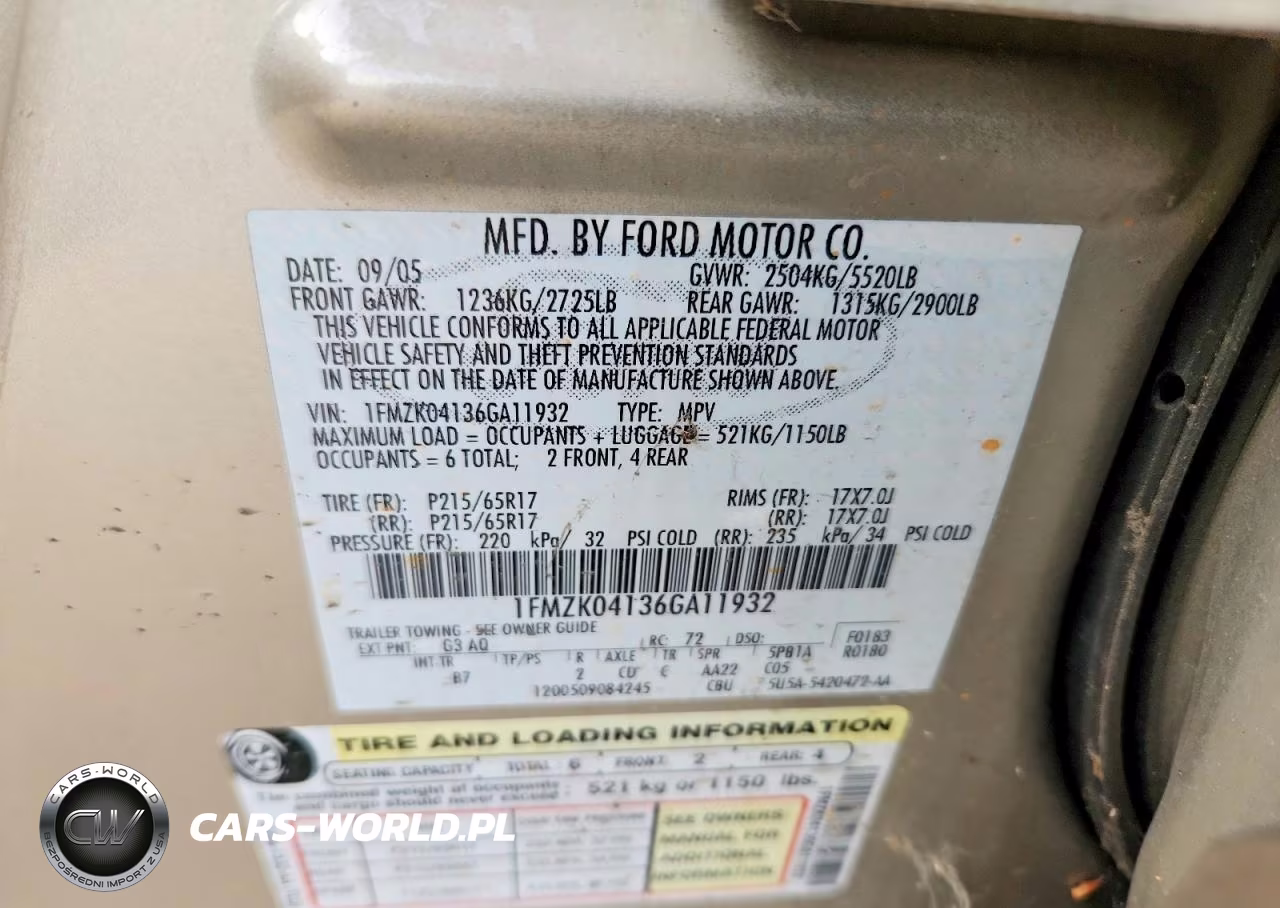 2006 Ford Freestyle Se VIN:1FMZK04136GA11932 - 13