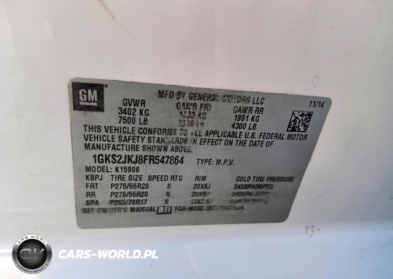 2015 GMC Yukon Xl Denali VIN:1GKS2JKJ8FR547864 - 13
