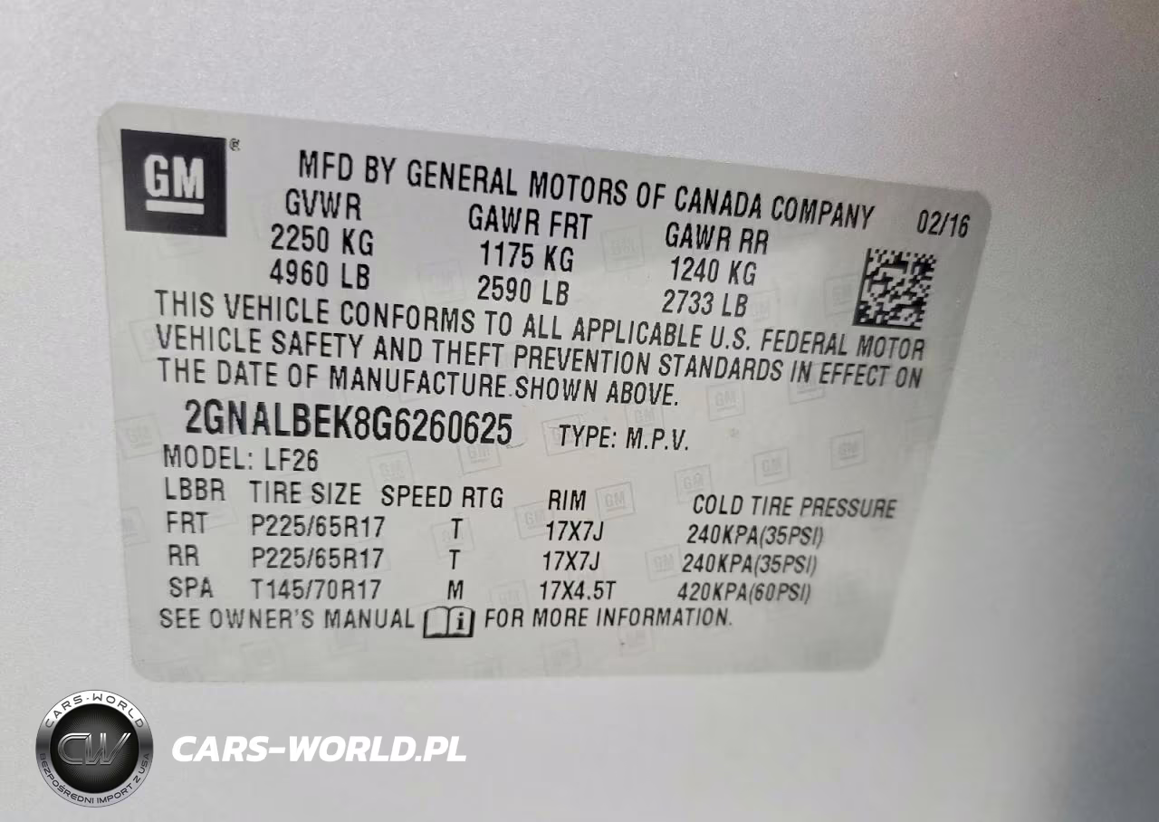 2016 Chevrolet Equinox Ls VIN:2GNALBEK8G6260625 - 13