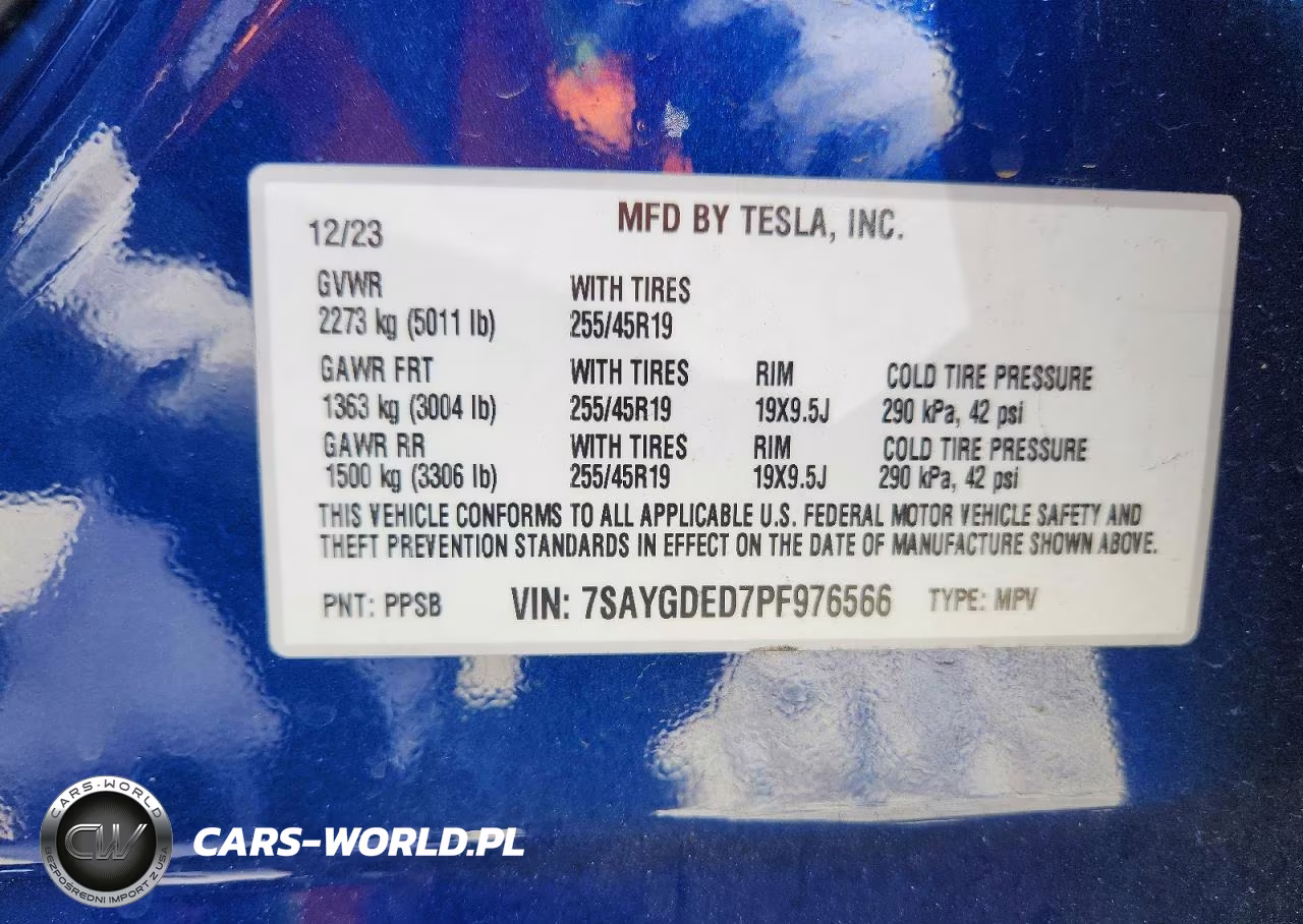 2023 Tesla Model Y VIN:7SAYGDED7PF976566 - 14