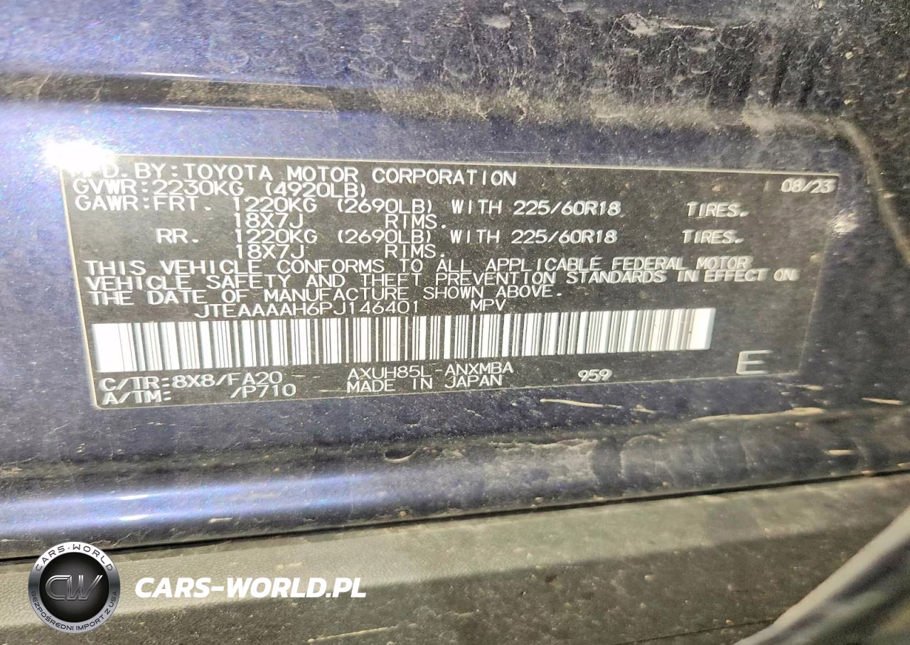 2023 Toyota Venza Le VIN:JTEAAAAH6PJ146401 - 14