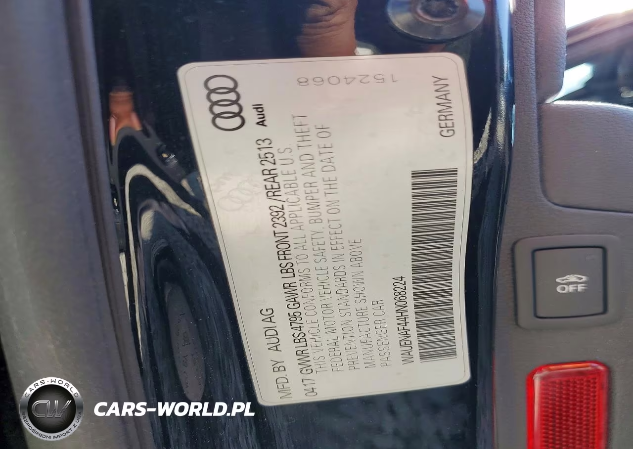 2017 Audi A4 Premium Plus VIN:WAUENAF46HN068709 - 12