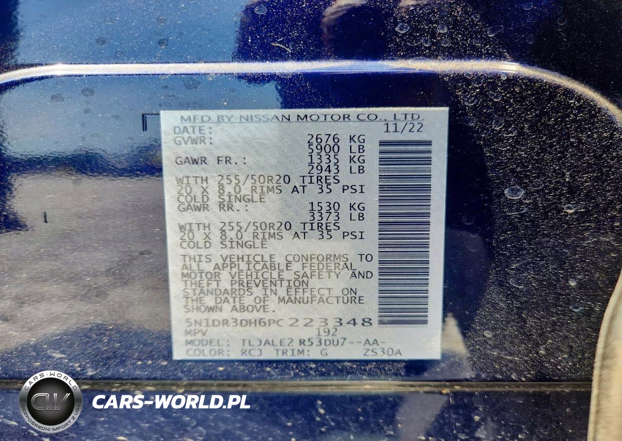 2023 Nissan Pathfinder Platinum VIN:5N1DR3DH6PC223348 - 13