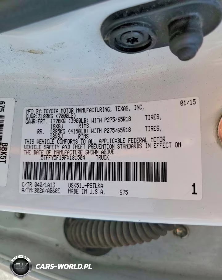 2015 Toyota Tundra Crewmax Limited VIN:5TFFY5F19FX181504 - 12