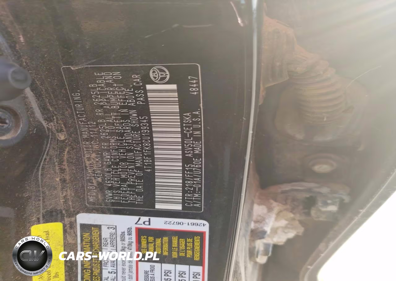 2012 Toyota Camry Se VIN:4T1BF1FK8CU199345 - 12