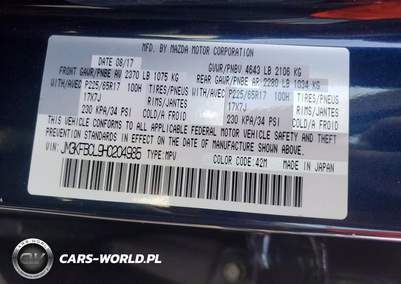 2017 Mazda Cx-5 Touring VIN:JM3KFBCL9H0204985 - 13