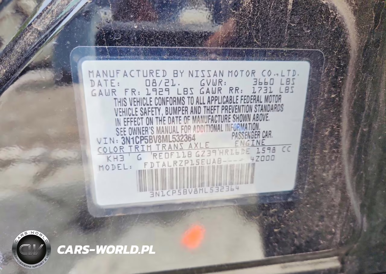 2021 Nissan Kicks S VIN:3N1CP5BV8ML532364 - 13