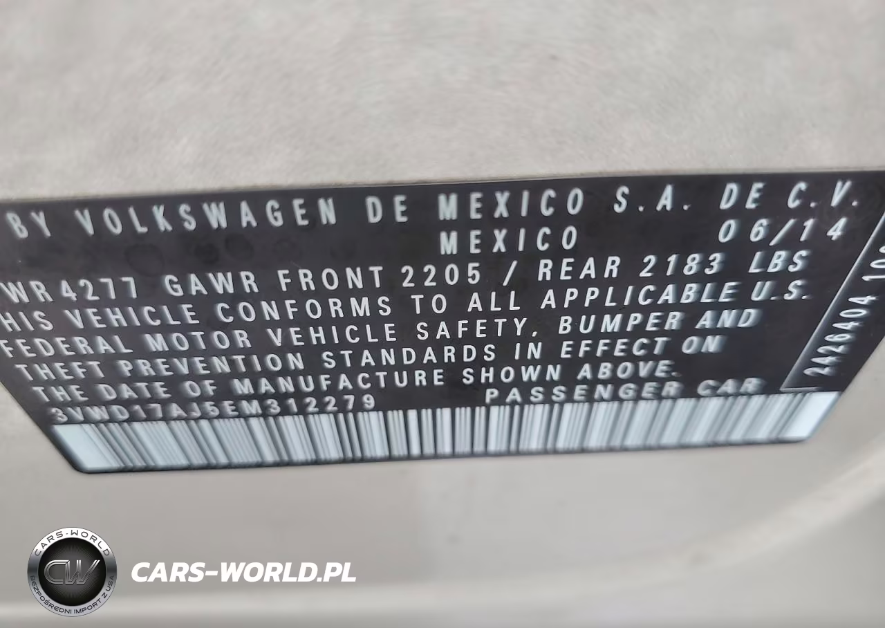 2014 Volkswagen Jetta Se VIN:3VWD17AJ5EM312279 - 12