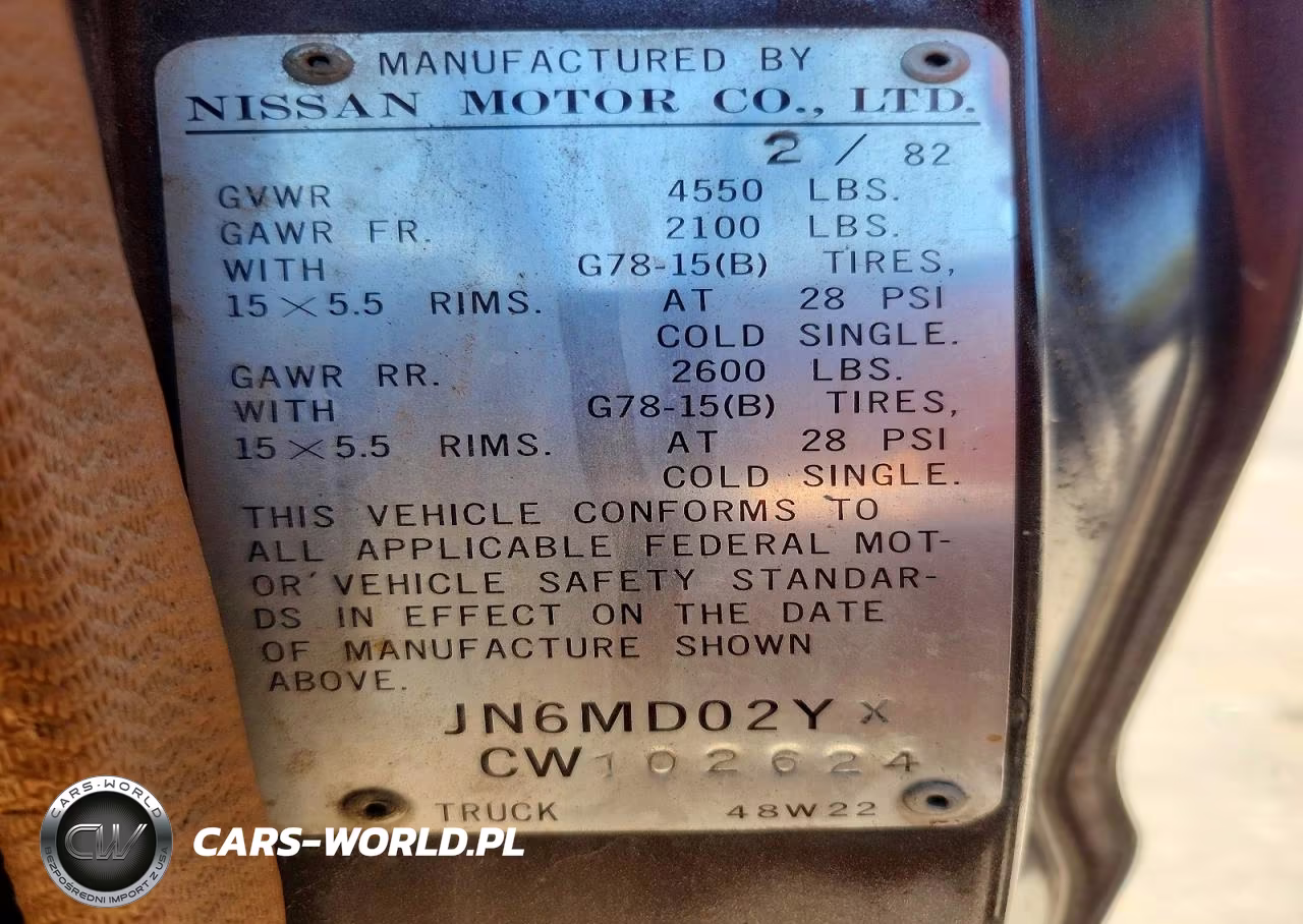 1982 Datsun 720 VIN:JN6MD02YXCW102624 - 12