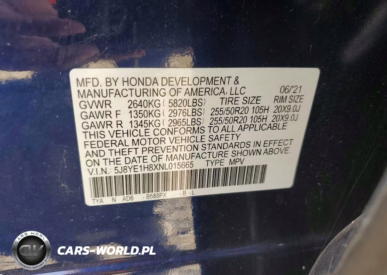 2022 Acura Mdx Advance VIN:5J8YE1H8XNL015665 - 12