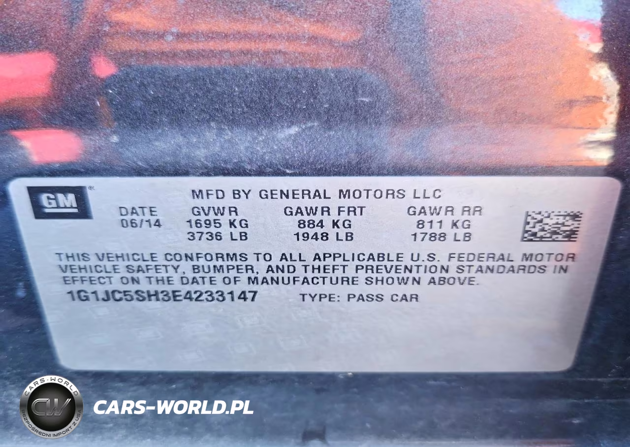 2014 Chevrolet Sonic Lt VIN:1G1JC5SH3E4233147 - 12