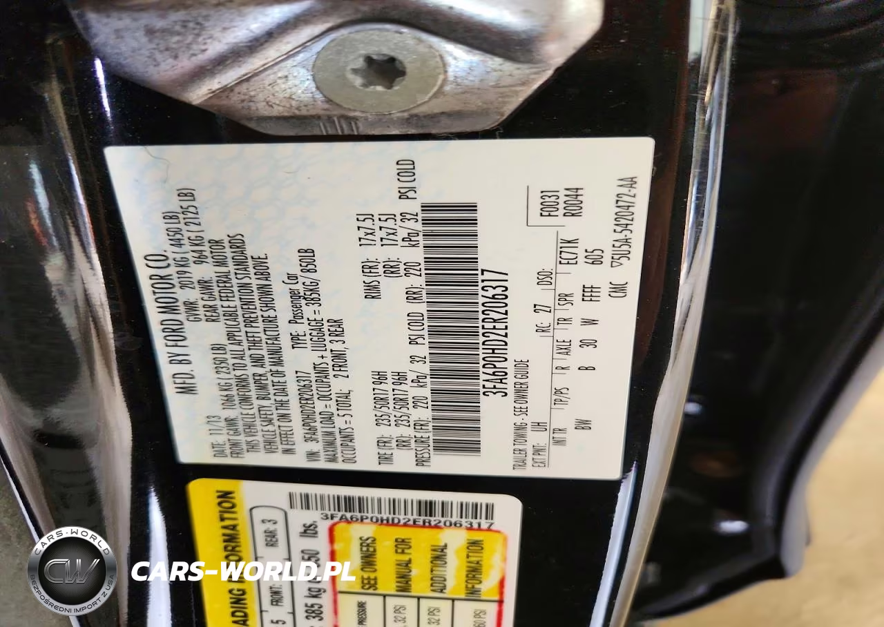 2014 Ford Fusion Se VIN:3FA6P0HD2ER206317 - 12