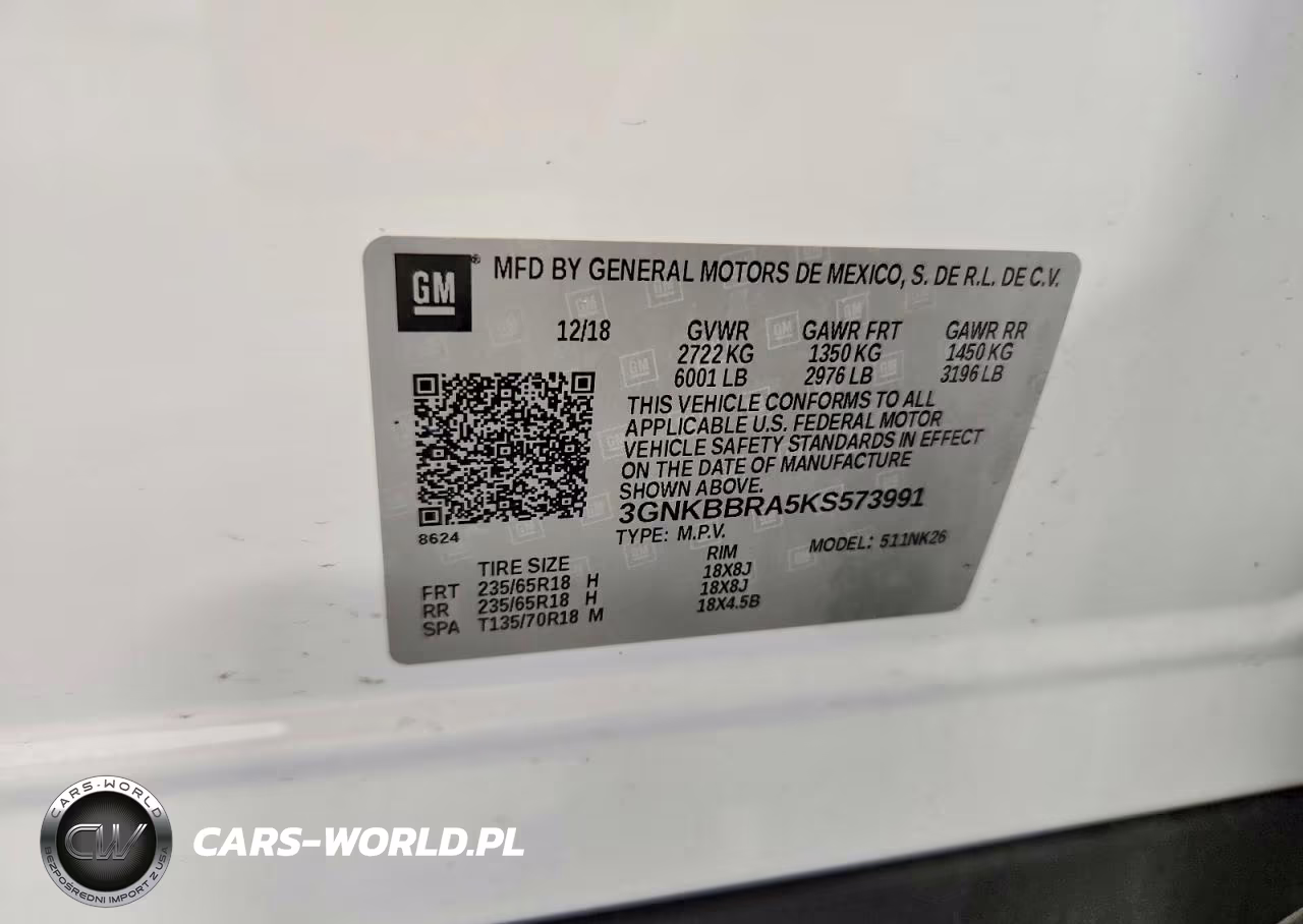 2019 Chevrolet Blazer 1Lt VIN:3GNKBBRA5KS573991 - 14