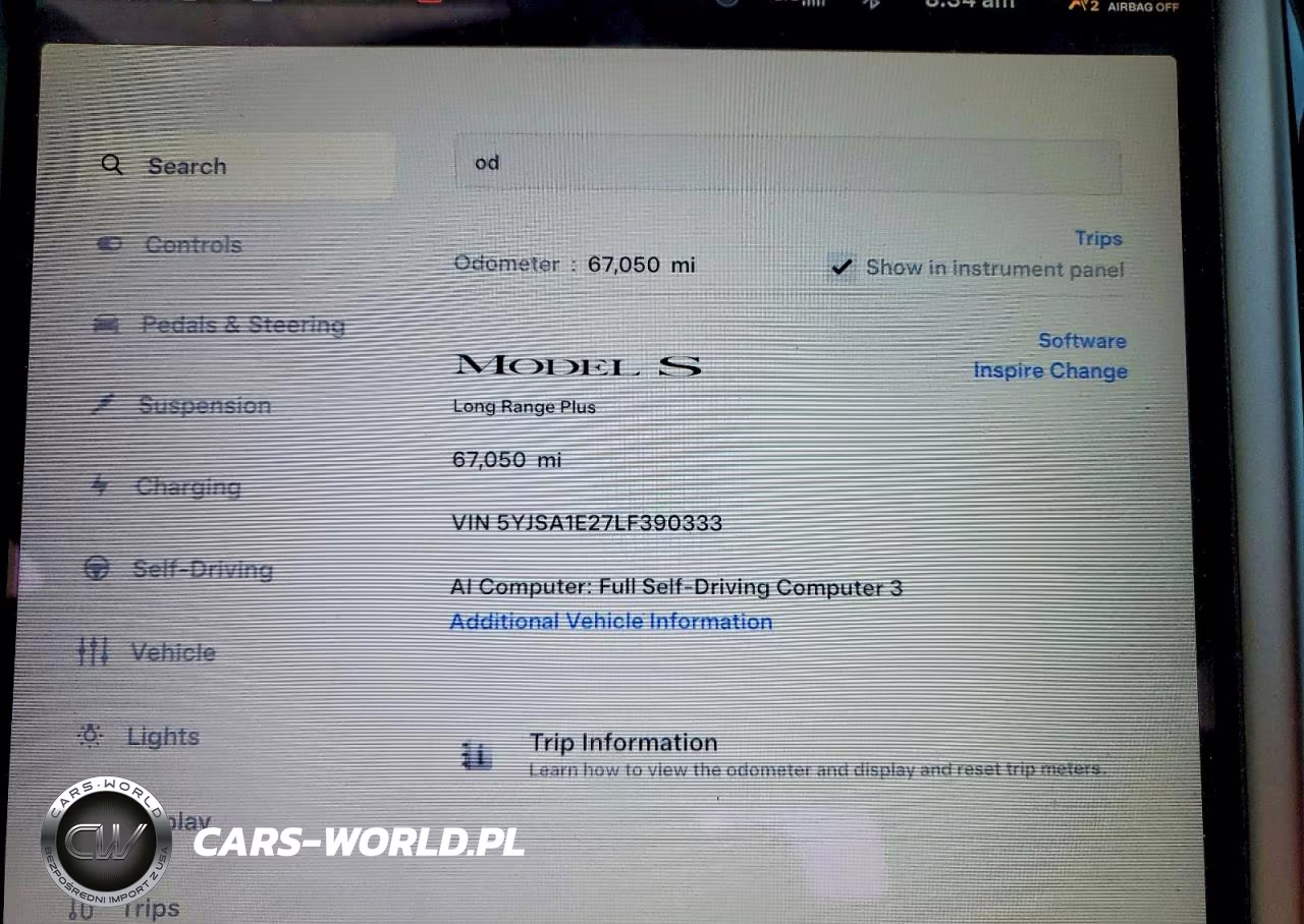 2020 Tesla Model S VIN:5YJSA1E27LF390333 - 9