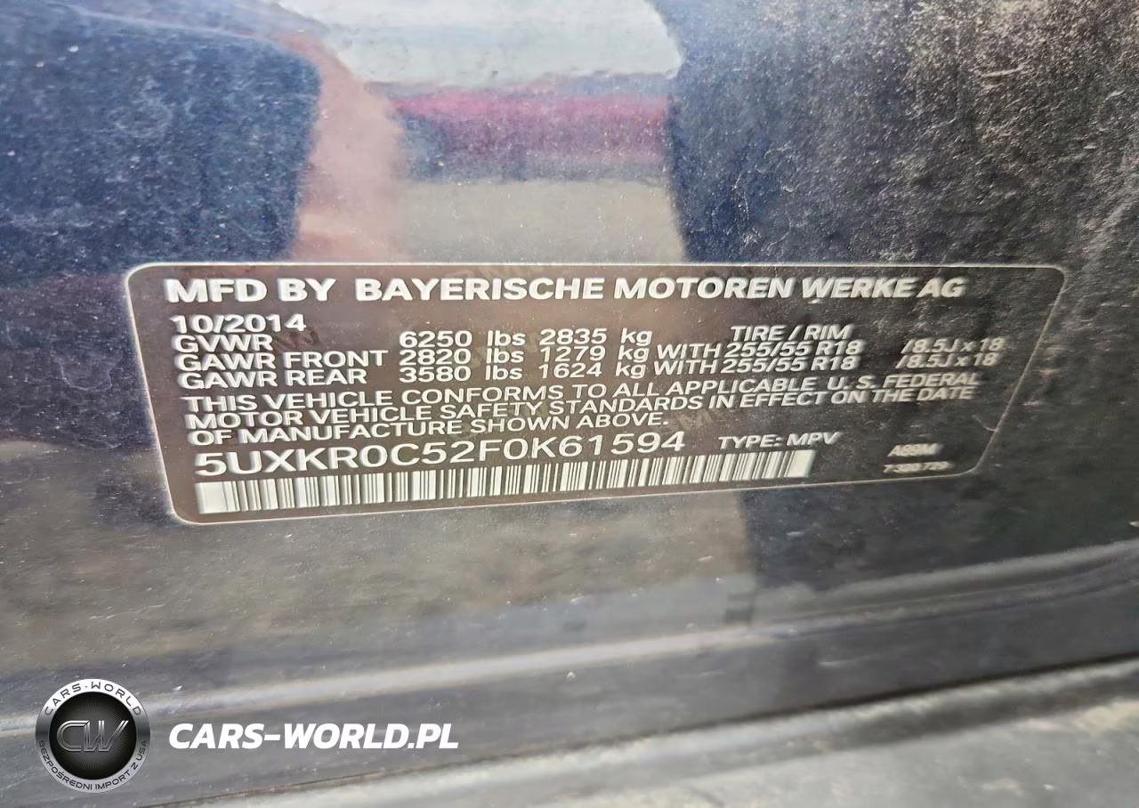 2015 BMW X5 xDrive35I VIN:5UXKR0C52F0K61594 - 13