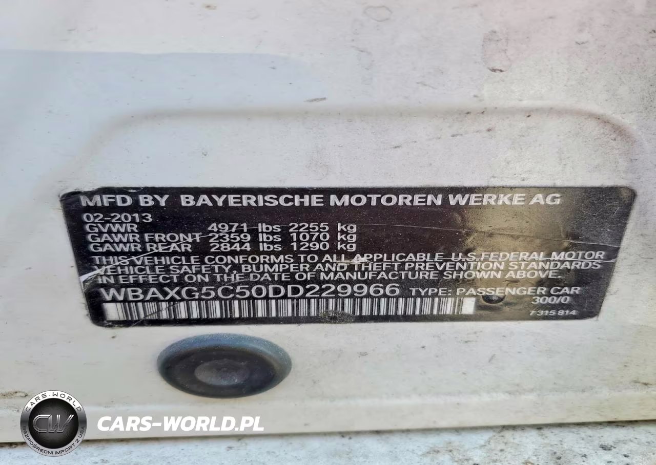2013 BMW 528 I VIN:WBAXG5C50DD229966 - 12