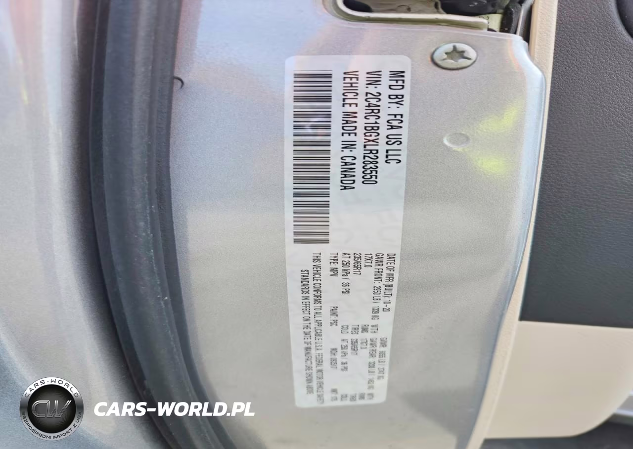 2020 Chrysler Pacifica Touring L VIN:2C4RC1BGXLR283550 - 14