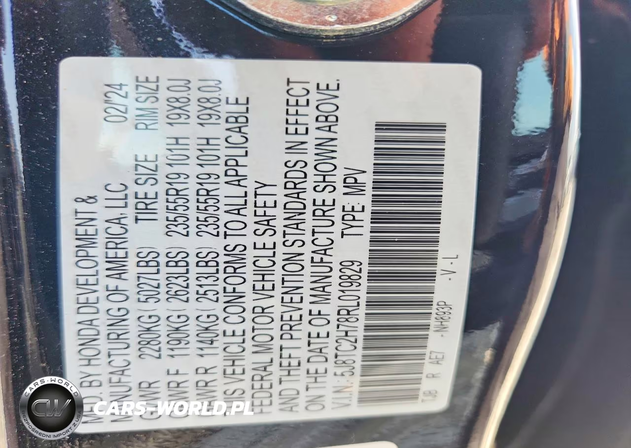 2024 Acura Rdx Advance VIN:5J8TC2H78RL019829 - 12