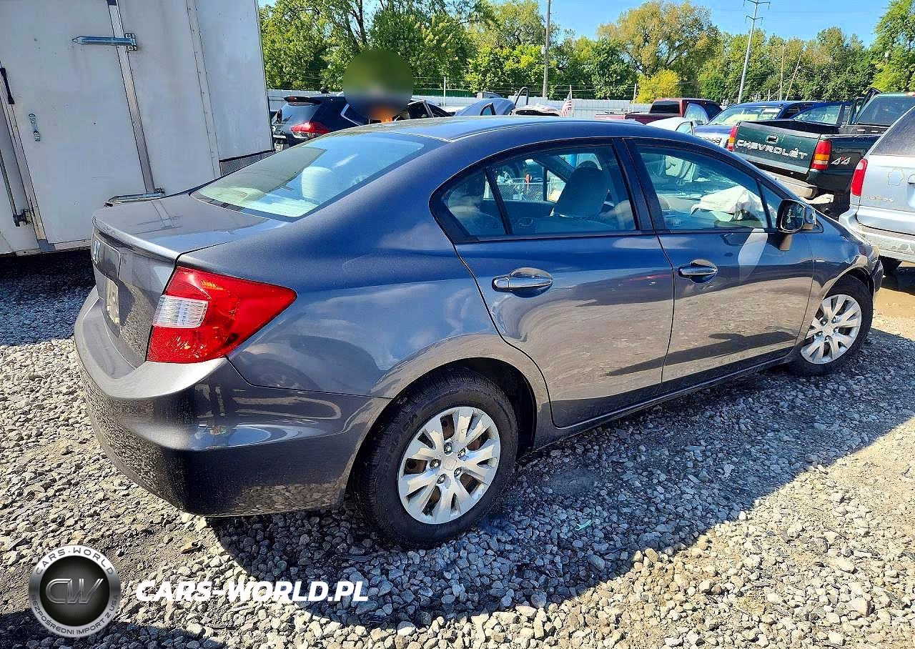 2012 Honda Civic Lx VIN:19XFB2F52CE033760 - 3