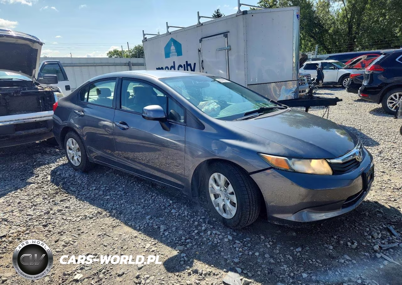 2012 Honda Civic Lx VIN:19XFB2F52CE033760 - 4