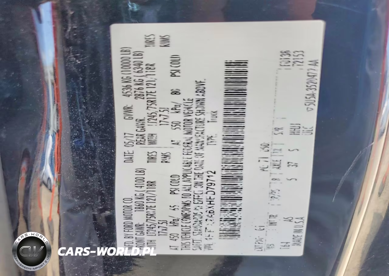 2017 Ford F250 Super Duty VIN:1FT7X2A6XHED79712 - 12