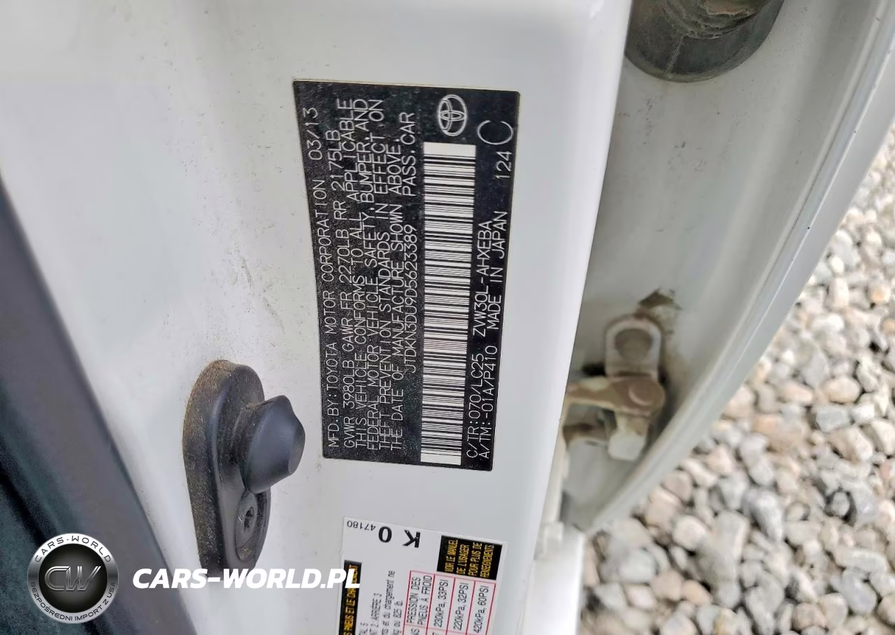 2013 Toyota Prius Persona Series Se VIN:JTDKN3DU9D5623389 - 12