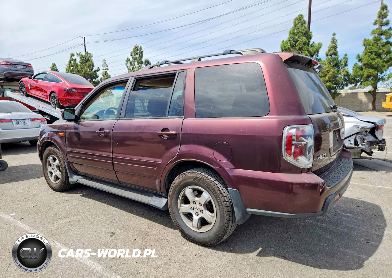 2007 Honda Pilot Ex VIN:2HKYF18487H509393 - 2