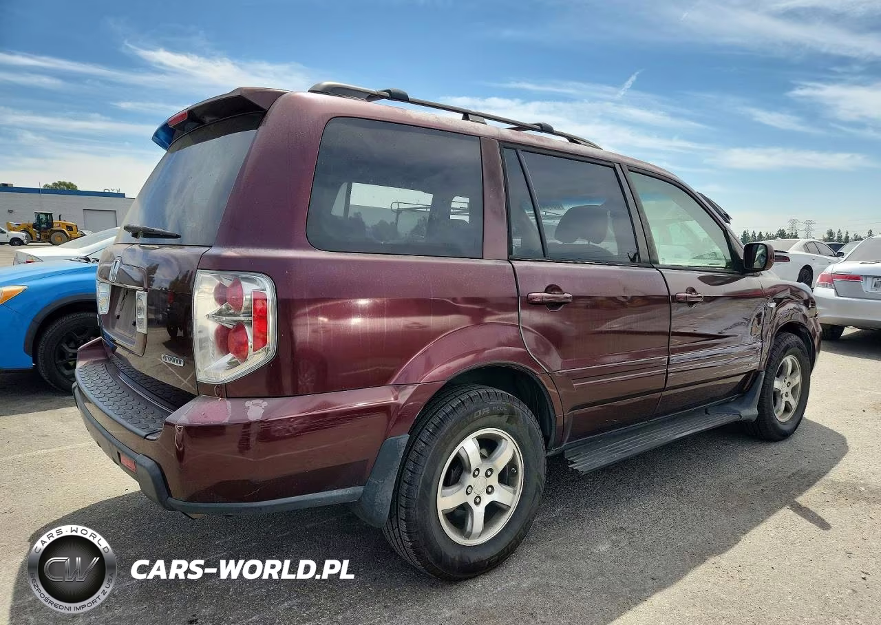 2007 Honda Pilot Ex VIN:2HKYF18487H509393 - 3