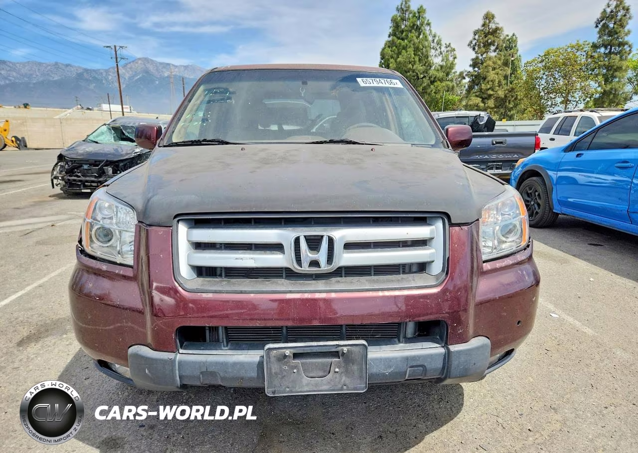 2007 Honda Pilot Ex VIN:2HKYF18487H509393 - 5