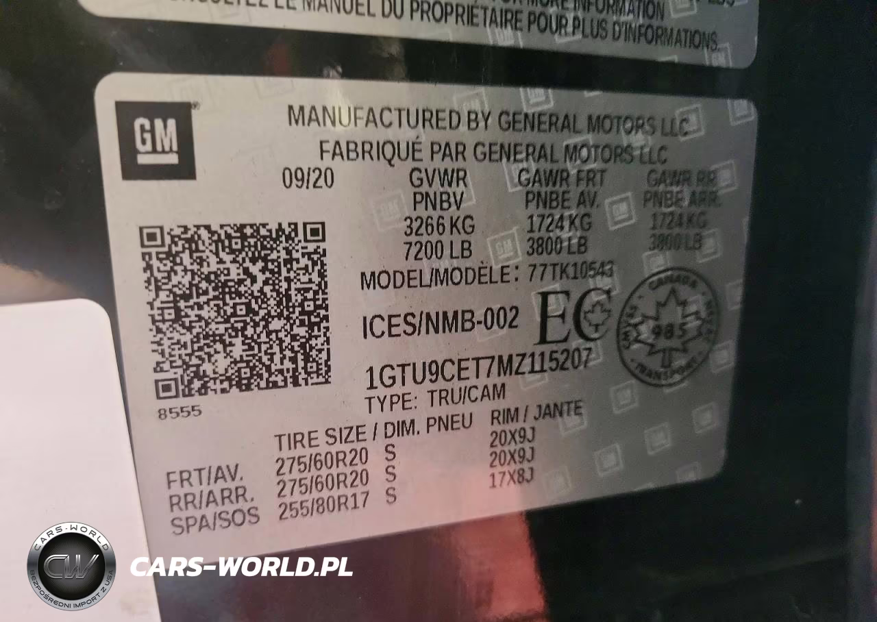 2021 GMC Sierra K1500 Elevation VIN:1GTU9CET7MZ115207 - 12