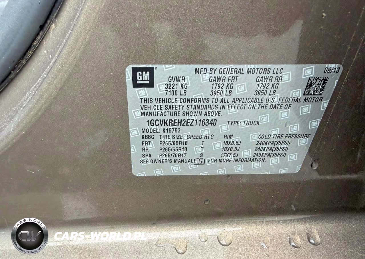 2014 Chevrolet Silverado K1500 Lt VIN:1GCVKREH2EZ116340 - 10