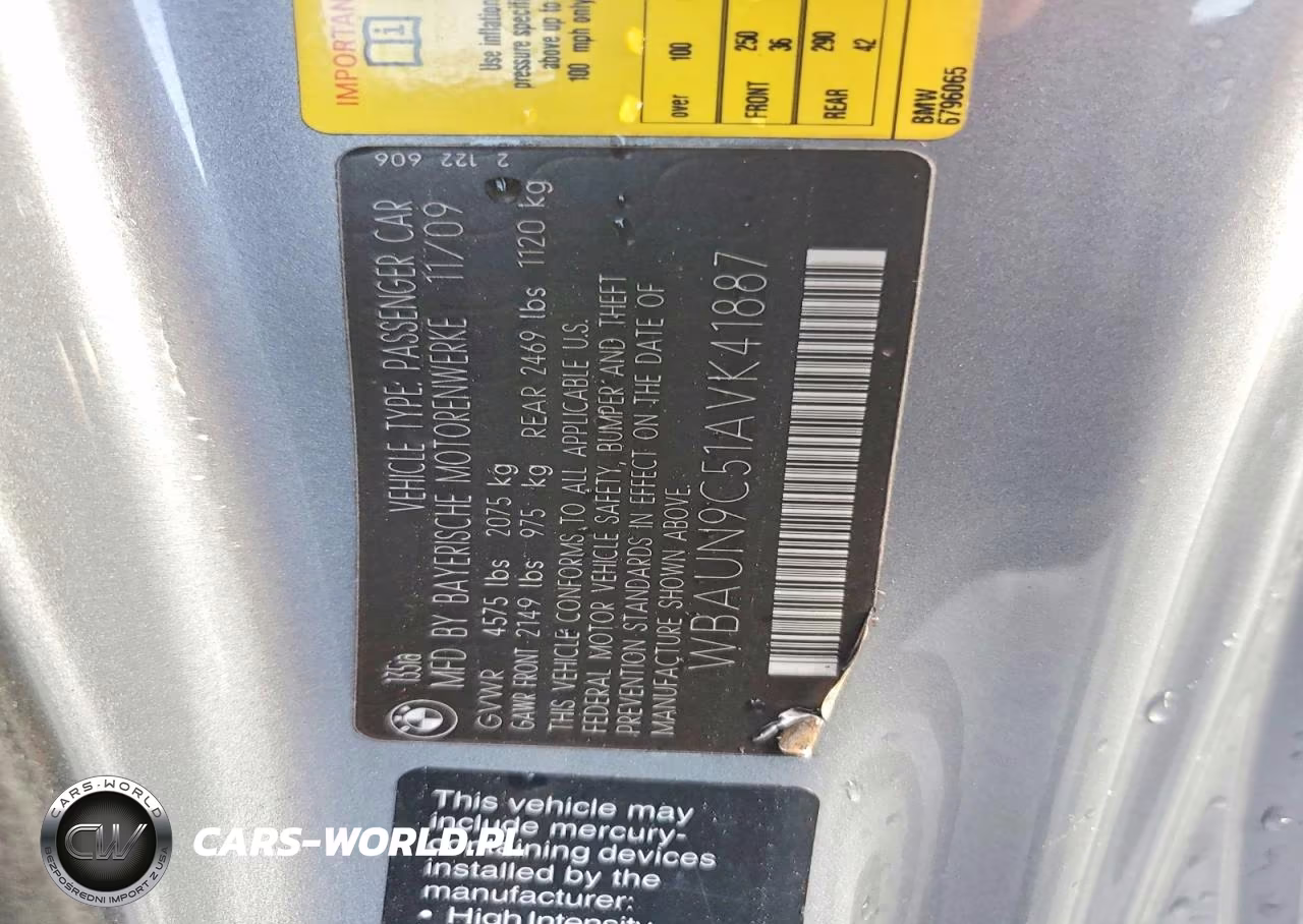 2010 BMW 135 I VIN:WBAUN9C51AVK41887 - 12