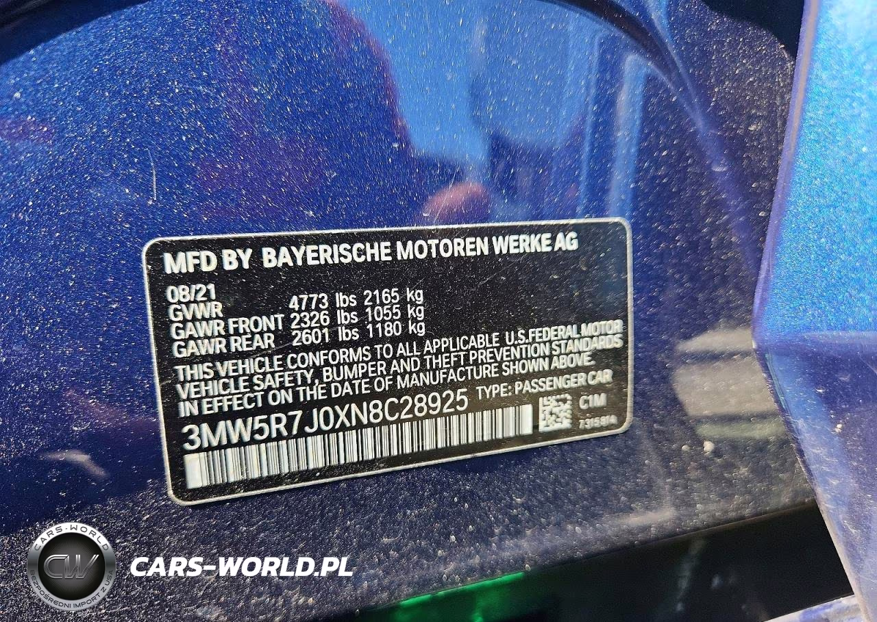 2022 BMW 330Xi VIN:3MW5R7J0XN8C28925 - 12