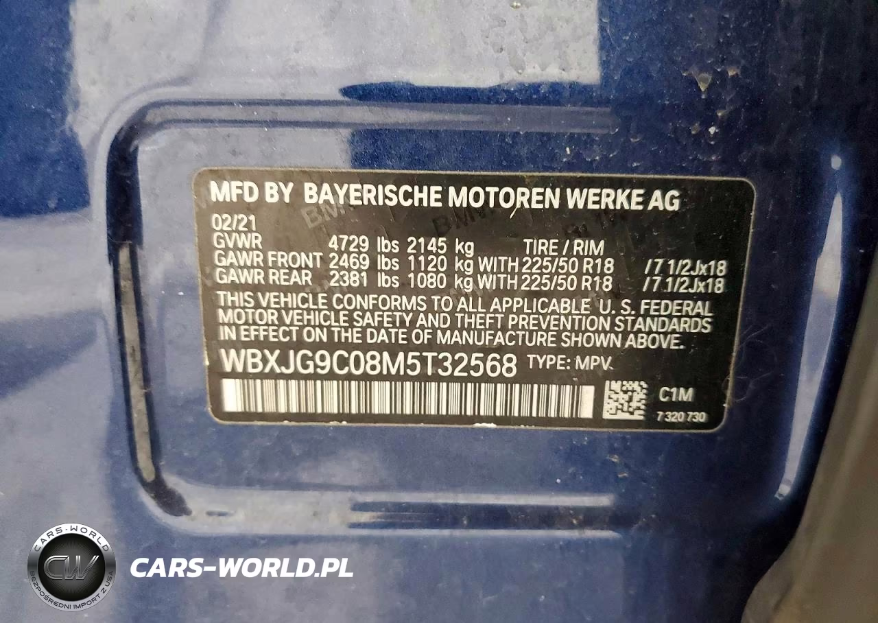 2021 BMW X1 xDrive28I VIN:WBXJG9C08M5T32568 - 14