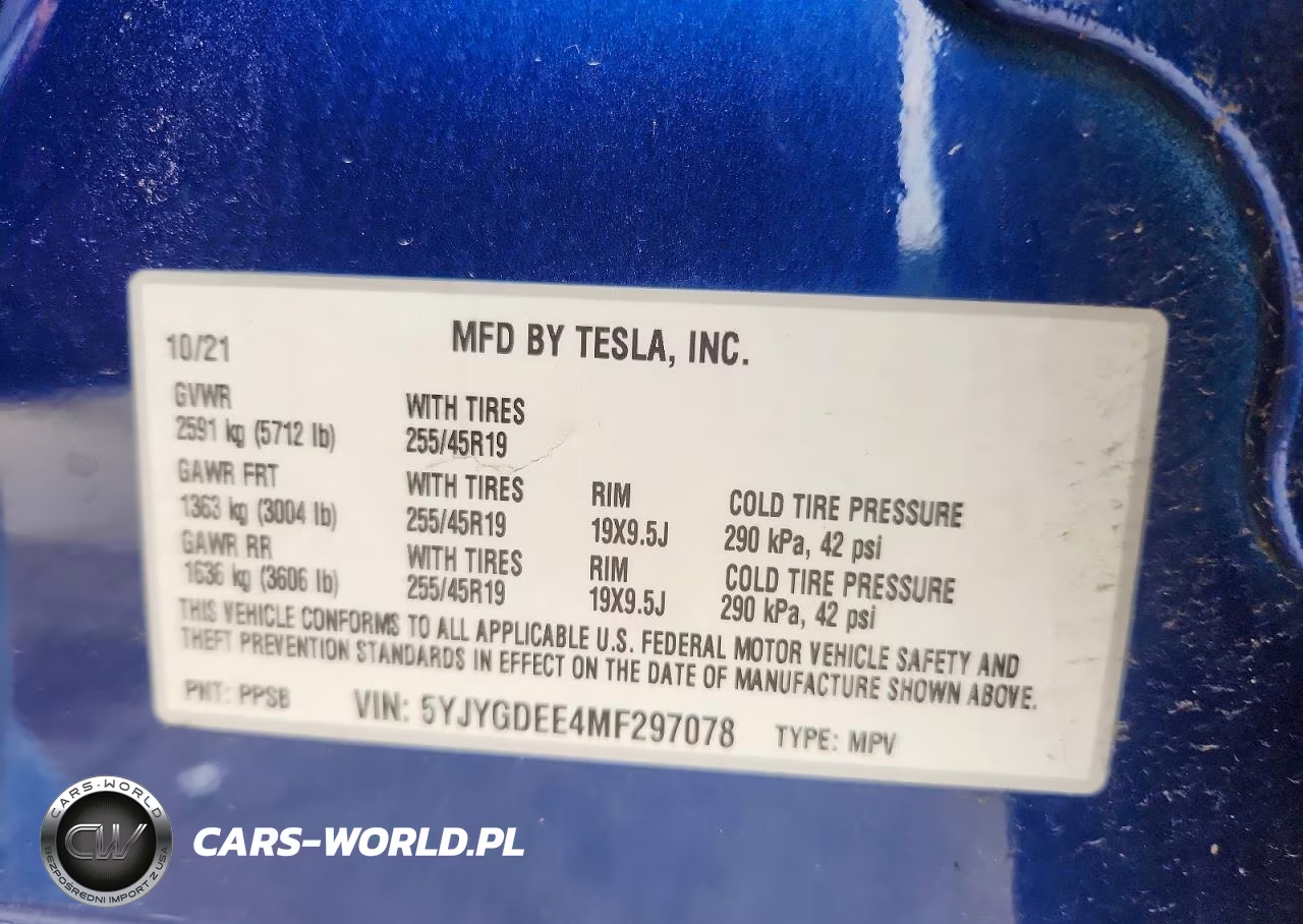 2021 Tesla Model Y VIN:5YJYGDEE4MF297078 - 13