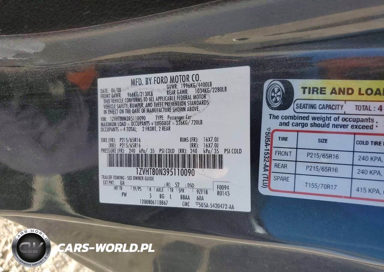 2009 Ford Mustang VIN:1ZVHT80N395110090 - 12