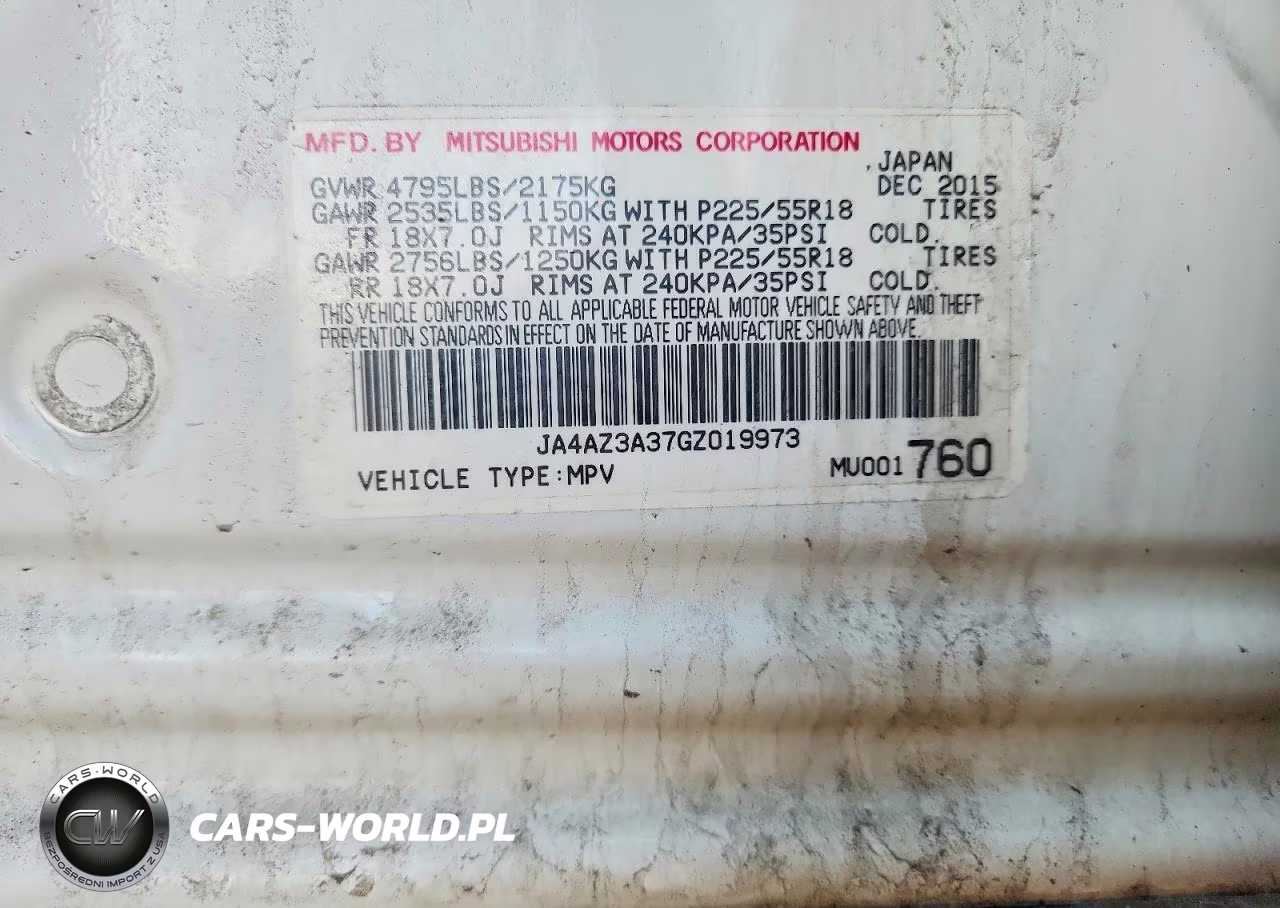 2016 Mitsubishi Outlander Se VIN:JA4AZ3A37GZ019973 - 12