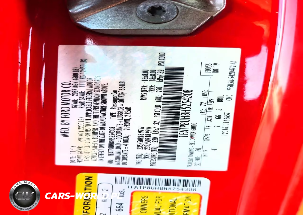 2017 Ford Mustang VIN:1FATP8UH8H5254308 - 13