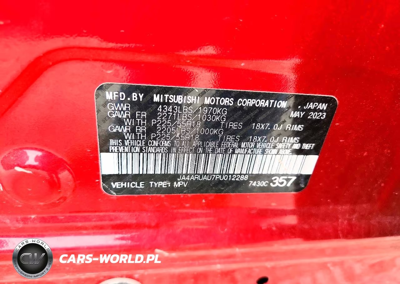 2023 Mitsubishi Outlander Sport S-Se VIN:JA4ARUAU7PU012288 - 13