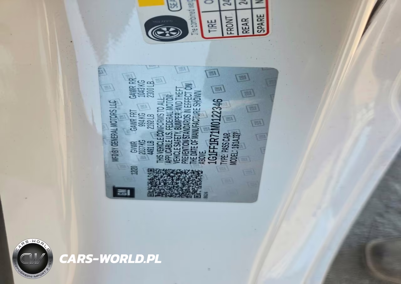 2021 Chevrolet Camaro Lz VIN:1G1FF1R71M0122346 - 12