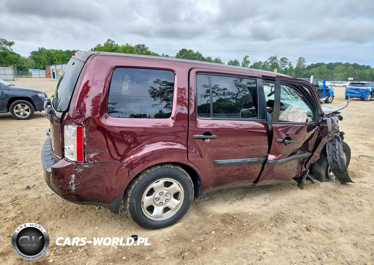 2014 Honda Pilot Lx VIN:5FNYF4H29EB044408 - 3