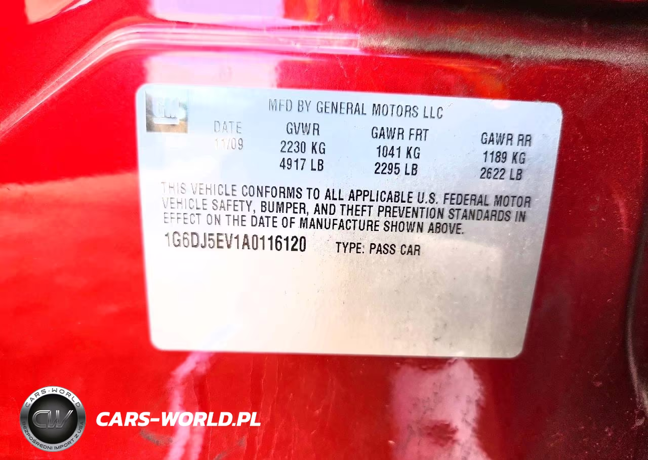 2010 Cadillac Cts Performance Collection VIN:1G6DJ5EV1A0116120 - 12