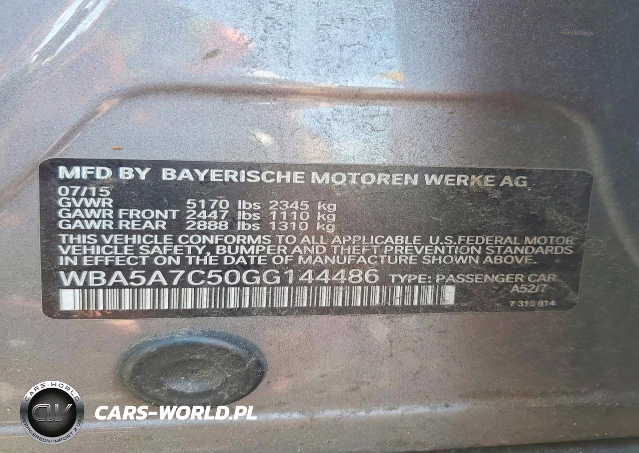 2016 BMW 528 Xi VIN:WBA5A7C50GG144486 - 12