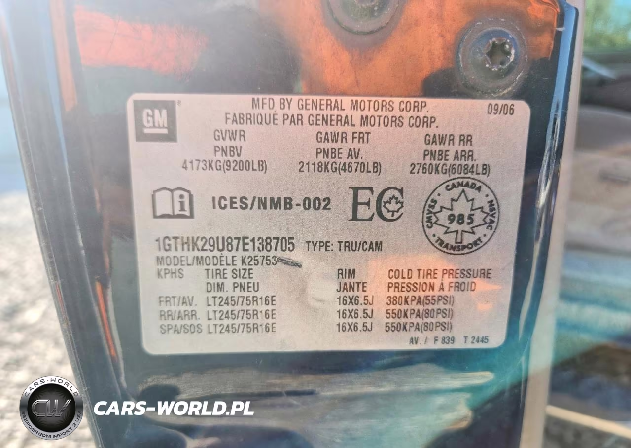 2007 GMC Sierra K2500 Heavy Duty VIN:1GTHK29U87E138705 - 12